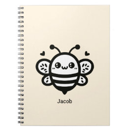 Sweet Honey Bee - Kawaii Nursery Line Art Notitieboek