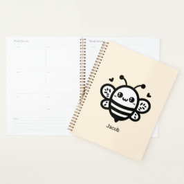 Sweet Honey Bee - Kawaii Nursery Line Art Planner