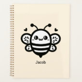 Sweet Honey Bee - Kawaii Nursery Line Art Planner (Voorkant)
