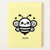 Sweet Honey Bee - Kawaii Nursery Line Art Planner (Achterkant)