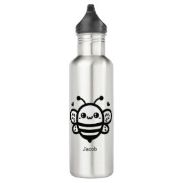 Sweet Honey Bee - Kawaii Nursery Line Art Waterfles