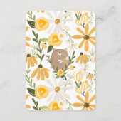 Sweet Honey Bee & Wildflower kransboeken voor Baby Informatiekaartje (Achterkant)