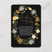 Sweet Honey Bee & Wildflower kransboeken voor Baby Informatiekaartje (Voorkant)