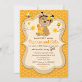 Sweet Honey Beer Baby shower Invitation Kaart (Voorkant)