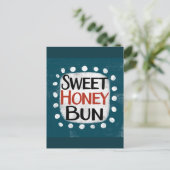 Sweet Honey Bun Briefkaart (Staand voorkant)