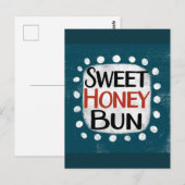 Sweet Honey Bun Briefkaart (Voorkant / Achterkant)