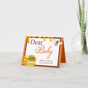 Sweet Honeybee Baby shower Beste Baby tafel Kaart