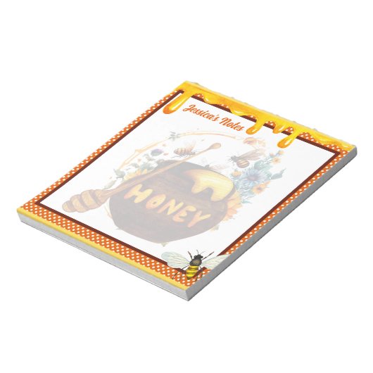 Sweet Honeybee Baby shower Notitieblok (Linkerzijde)