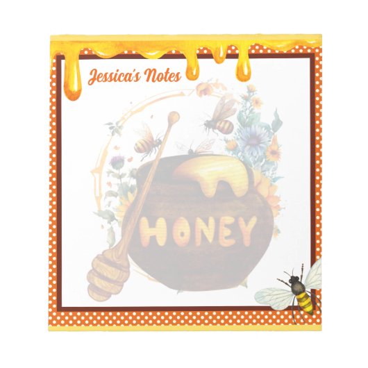 Sweet Honeybee Baby shower Notitieblok (Voorkant)