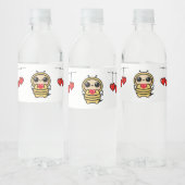 Sweet Honeybee Eten en Drinken Label Set Waterfles Etiket (Flessen)