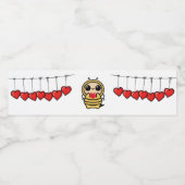 Sweet Honeybee Eten en Drinken Label Set Waterfles Etiket (Enkel label)