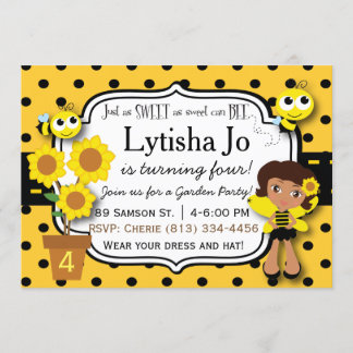 Sweet Honeybee Invitation Kaart
