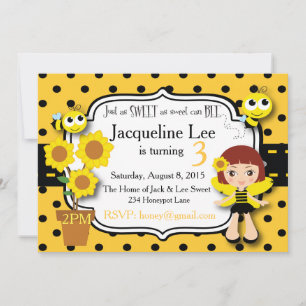 Sweet Honeybee Uitnodiging