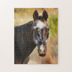 Sweet Horse Portrait Art Puzzel Legpuzzel
