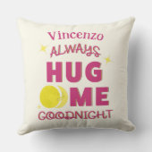 Sweet Hug Me Goodnight Moon Tekstontwerp Kussen (Achterkant)