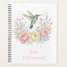 Sweet Hummingbird Floral Planner