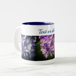 Sweet Hydrangea Flower Personalized Tweekleurige Koffiemok