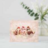 Sweet - Ice Cream - Banana split Briefkaart (Staand voorkant)