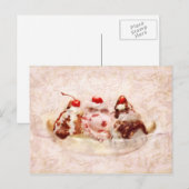Sweet - Ice Cream - Banana split Briefkaart (Voorkant / Achterkant)