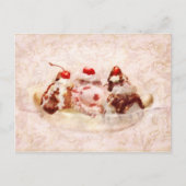 Sweet - Ice Cream - Banana split Briefkaart (Voorkant)