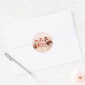 Sweet - Ice Cream - Banana split Ronde Sticker (Envelop)