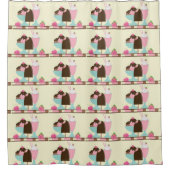 Sweet Ice Cream-behandelingspatroon Douchegordijn (Voorkant)