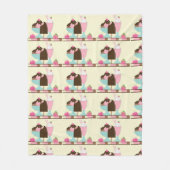 Sweet Ice Cream-behandelingspatroon Fleece Deken (Voorkant)
