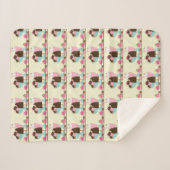 Sweet Ice Cream-behandelingspatroon Sherpa Deken (Voorkant (horizontaal))