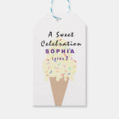 Sweet Ice Cream Birthday  Cadeaulabel (Voorkant)