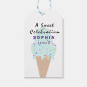Sweet Ice Cream Birthday  Cadeaulabel (Voorkant)