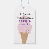 Sweet Ice Cream Birthday  Cadeaulabel (Voorkant)