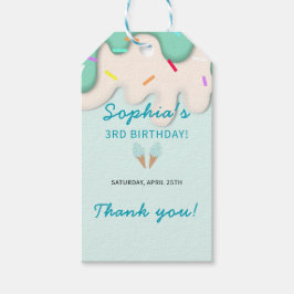 Sweet Ice Cream Birthday Cadeaulabel