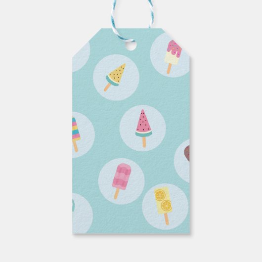 Sweet Ice Cream Birthday Cadeaulabel (Achterkant)