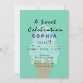Sweet Ice Cream Birthday Kaart (Voorkant)