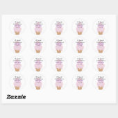 Sweet Ice Cream Birthday  Ronde Sticker (Vel)