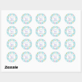 Sweet Ice Cream Birthday Ronde Sticker (Vel)