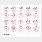 Sweet Ice Cream Birthday Ronde Sticker (Vel)