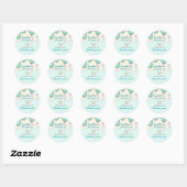 Sweet Ice Cream Birthday Ronde Sticker (Vel)