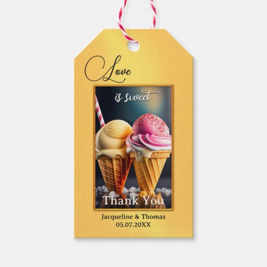 Sweet Ice Cream Cadeaulabel (Voorkant)