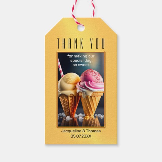 Sweet Ice Cream Cadeaulabel (Voorkant)