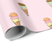 Sweet Ice Cream Cone Cadeaupapier (Rol Hoek)