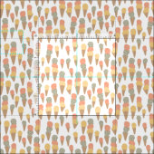 Sweet Ice Cream Cones Pastel Pattern Stof (Delen)