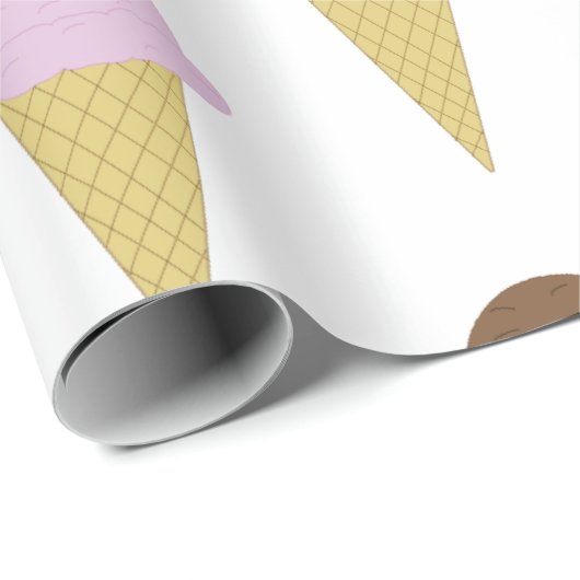 Sweet Ice Cream Cones Treat Party Cadeaupapier (Rol Hoek)