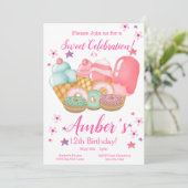 Sweet Ice Cream, Donut Birthday, elke leeftijd Kaart (Staand voorkant)