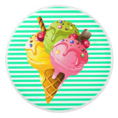 Sweet Ice Cream Lade trekt Keramische Knop (Voorkant)