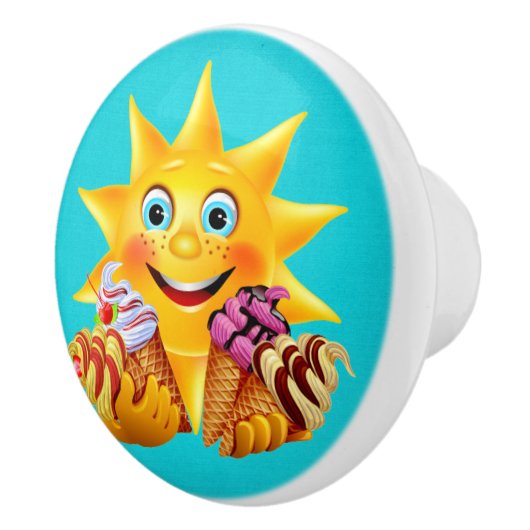 Sweet Ice Cream Lade trekt Keramische Knop (Rechts)