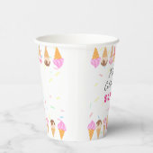 Sweet Ice Cream Party Papieren Bekers (Rechts)