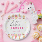 Sweet Ice Cream Party Papieren Bordje (Feest)