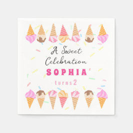 Sweet Ice Cream Party Servet