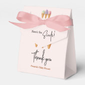 Sweet Ice Cream Summer Here Scoop Baby shower Bedankdoosjes (Voorkant Zijde)